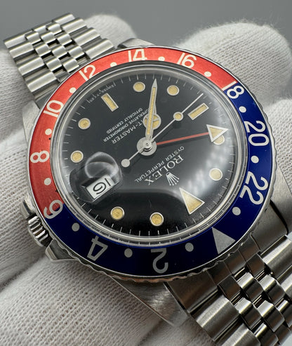 Rolex GMT-Master 16750 Jubilee Pepsi Yellow Patina 1984 (Serviced)