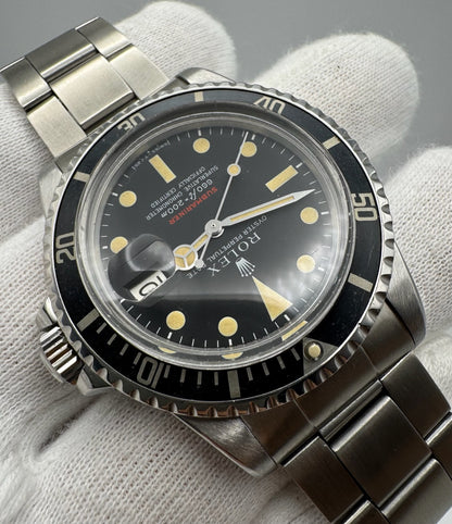 Rolex Submariner Date 1680 Red Yellow Patina 1972 (Full-Set/Serviced)