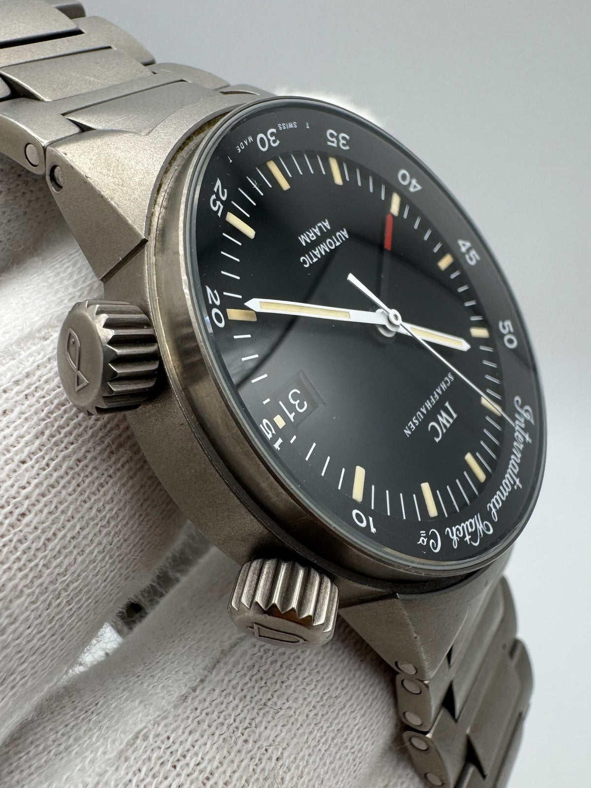 IWC GST Alarm 3537 Yellow Patina Tritium Dial 2002 (Full-Set/Unpolished)