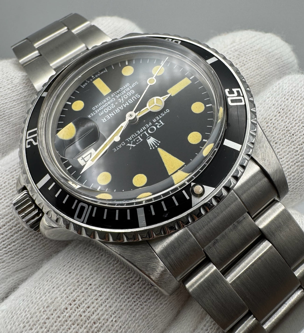 Rolex Submariner Date 1680 MK2 Yellow Patina 1978 (Serviced)
