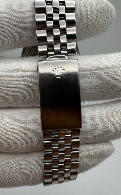 Rolex Datejust 36 1601 Red Khanjar Sultanate Of Oman Logo Silver Dial No Lume 1971 (Serviced)