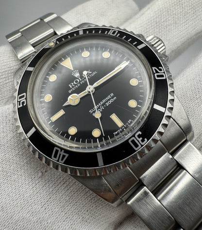 Rolex Submariner 5513 Glossy Dial Yellow Patina 1984 (Unpolished)