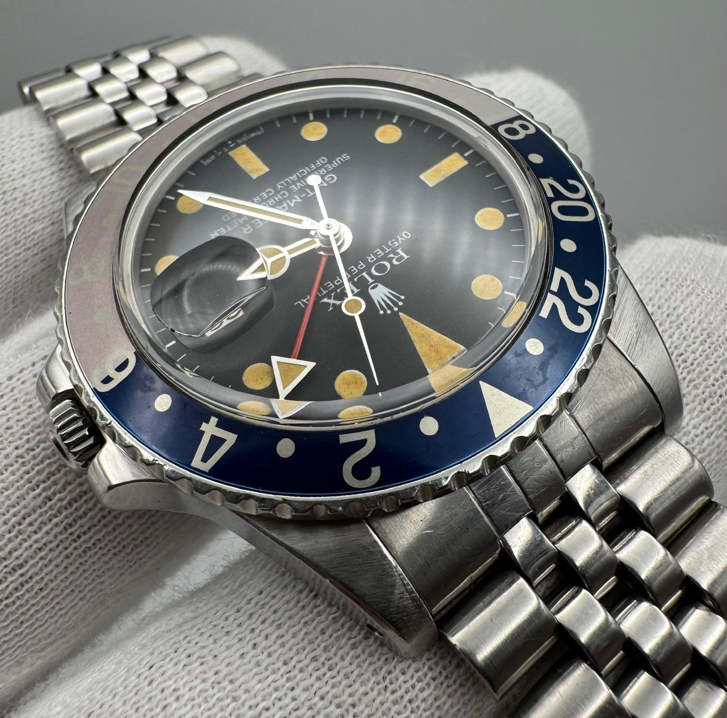 Rolex GMT-Master 1675 MK5 Pumpkin Patina Faded Red Pepsi Insert 1978 (Full-Set/Unpolished)