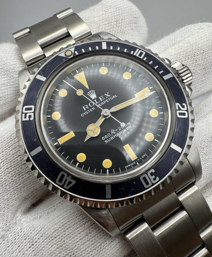 Rolex Submariner 5513 "Feet First" Heavy Patina 1971 (Serviced)