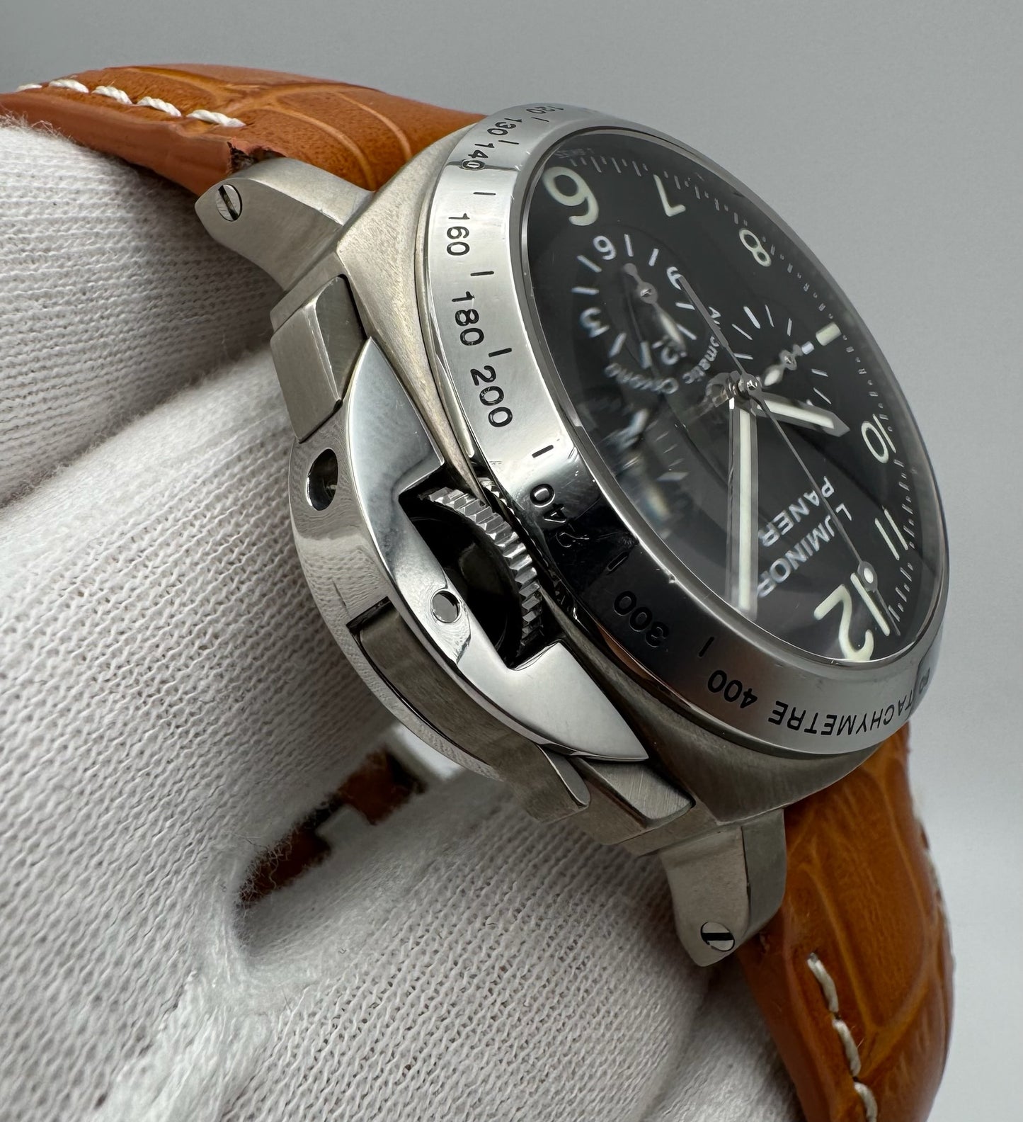 Panerai Luminor Chrono PAM00074 Titanium/Steel Zenith El Primero Movement 2002 (Full-Set/Serviced)