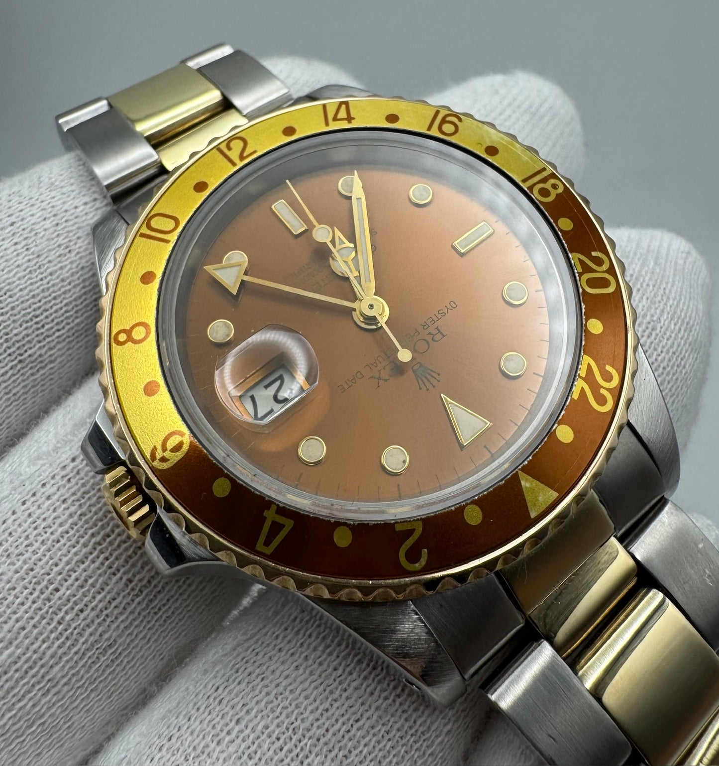 Rolex GMT-Master II 16713 Rootbeer 2 Tone 1984 (Serviced)