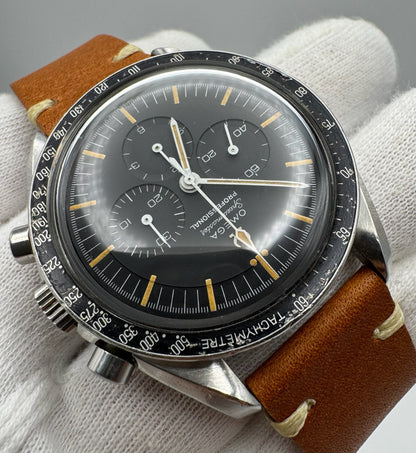 Omega Speedmaster Professional Moonwatch 105.012-65 Cal. 321 DON Bezel Pumpkin Patina 1965 (Unpolished/Serviced)