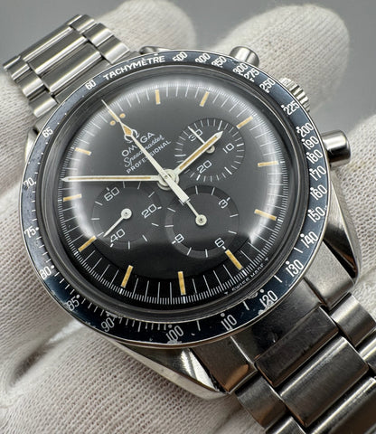 Omega Speedmaster Professional Moonwatch 145.022 Step Dial Pumpkin Patina Faded Bezel 1969 (Serviced)