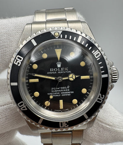 Rolex Submariner (No Date) 5512 "Meters First" Yellow Patina Zinc Sulfide Fat Font Insert 1967 (Full-Set/Mint/Serviced)