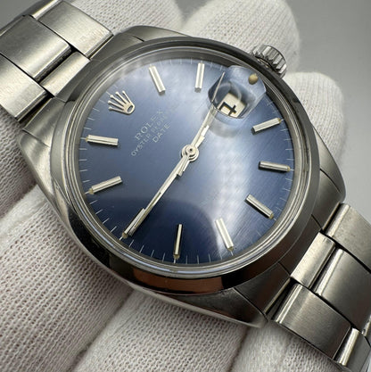 Rolex Oyster Perpetual Date Blue Dial 1967 (Serviced)