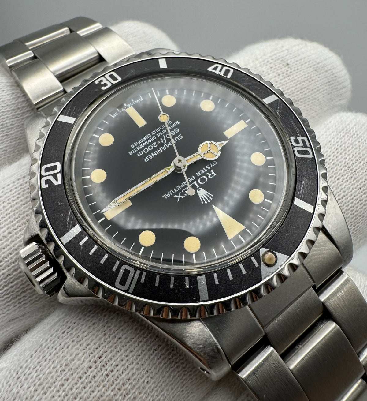 Rolex Submariner No Date 5512 Maxi Dial Yellow Patina 1966 (Serviced)