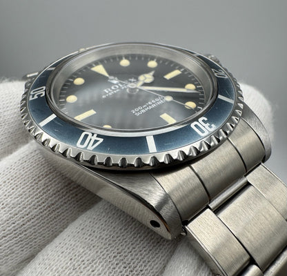 Rolex Submariner (No Date) 5513 "Meters First" Zinc Sulfide Lume Long 5 Blue Insert 1968 (Full-Set/Serviced)