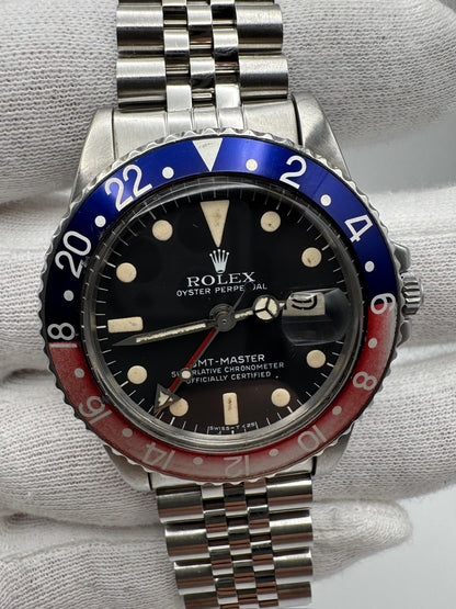 Rolex GMT-Master 1675 MK5 Pepsi Jubilee 1978 (Serviced)