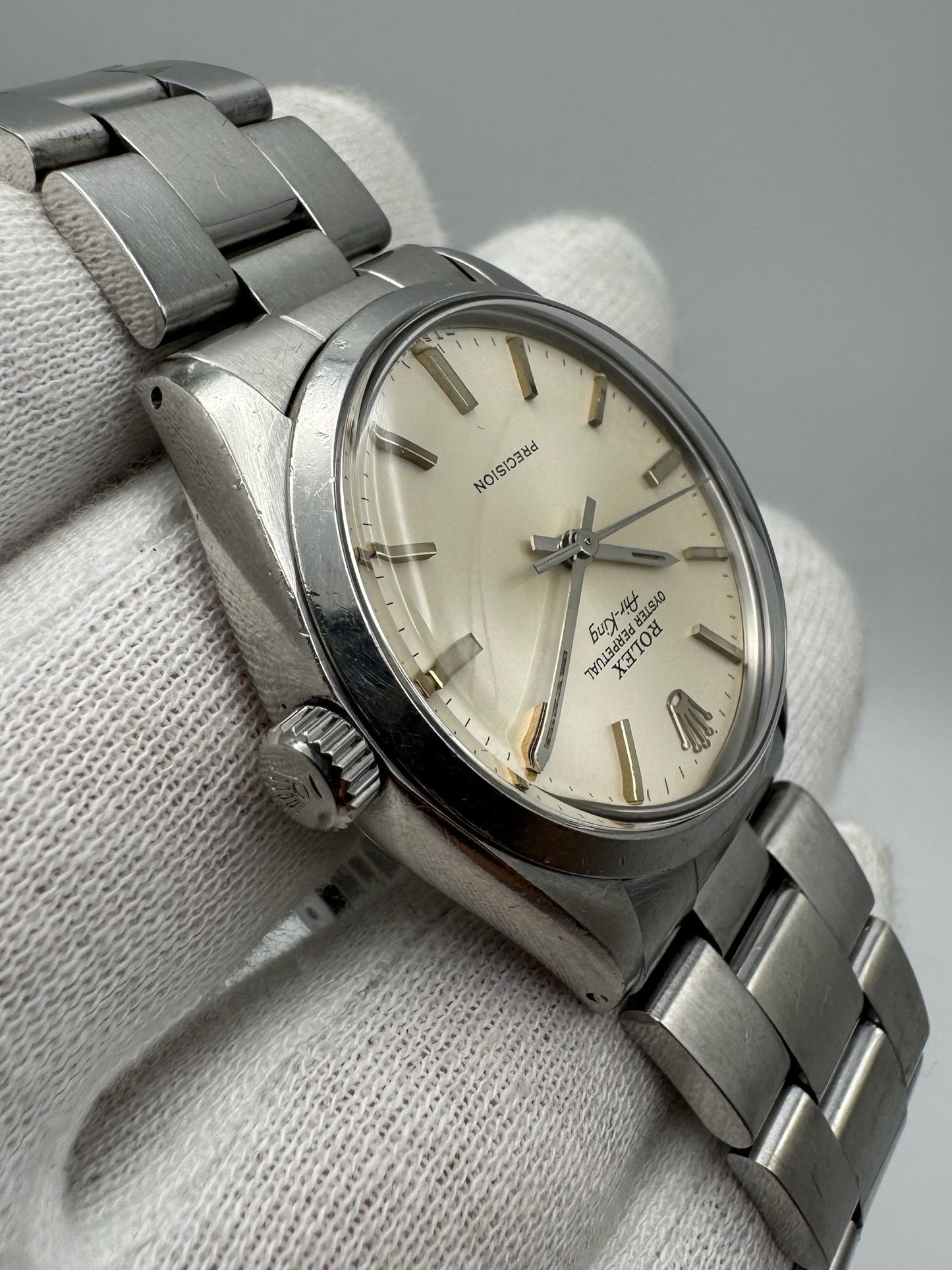 Rolex Air King Silver Dial 1981 (Full-Set/Unpolished/Serviced)