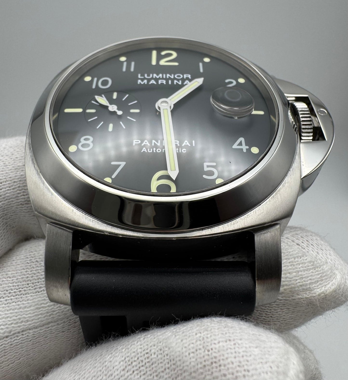 Panerai Luminor Marina Automatic PAM 00164 Black Arabic Dial 2010 (Full-Set/Unpolished)