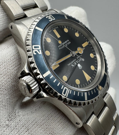 Rolex Submariner (No Date) 5513 Maxi Dial Pumpkin Patina Faded Insert 1979 (Full-Set/Serviced)