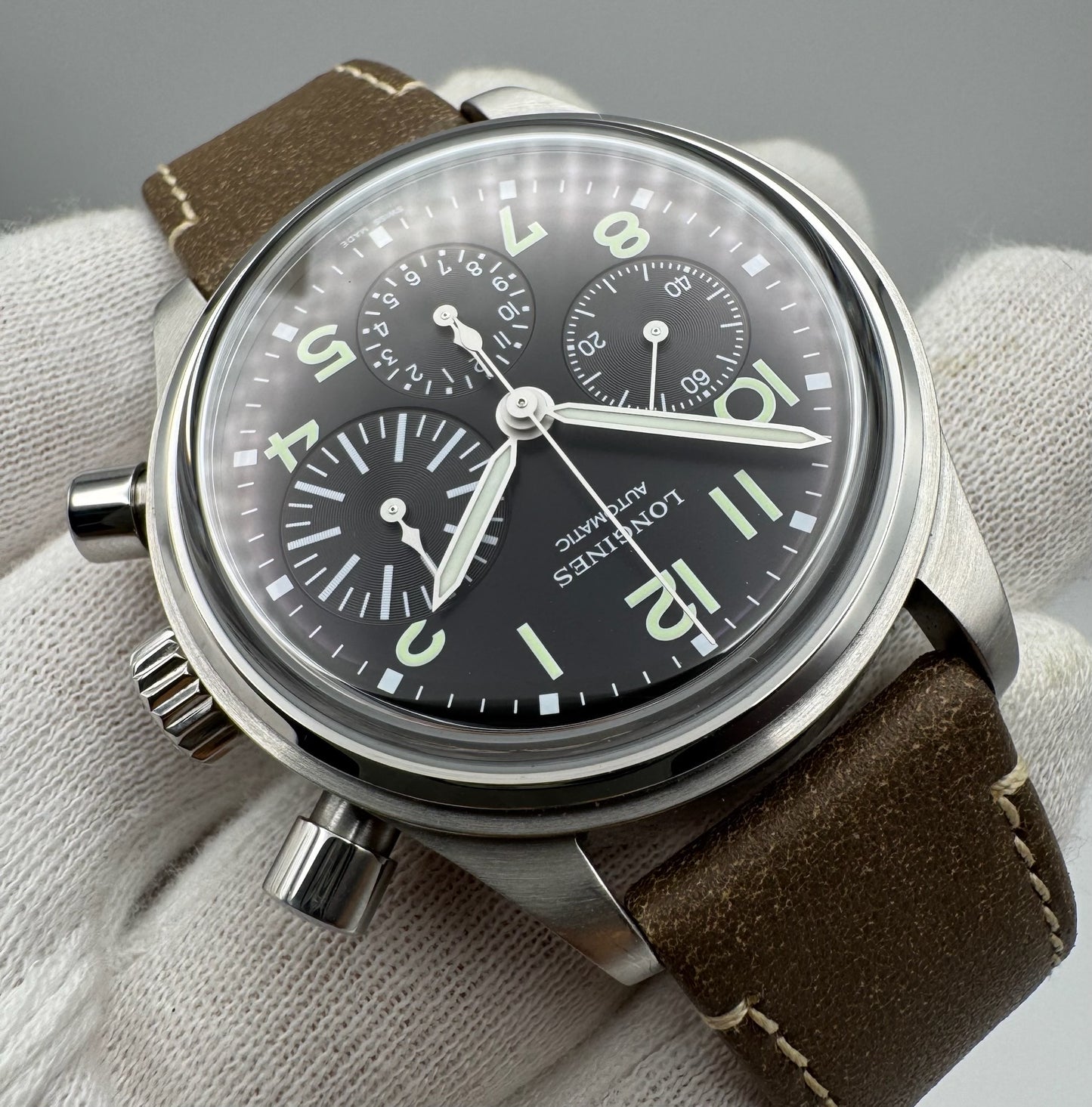 Longines Avigation Big Eye Chronograph Steel Automatic 2022 (Full-Set/Unpolished)