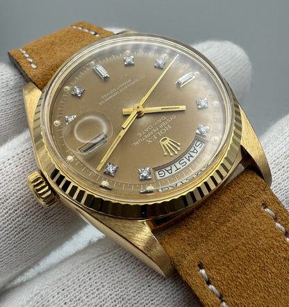 Rolex Day-Date 36 1803 OEM Ghost Diamond Dial 1976 Very Rare (Serviced)