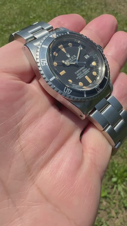 Rolex Submariner Date 1680 Crazy Patina Blue Insert (Unpolished/Full-Set)