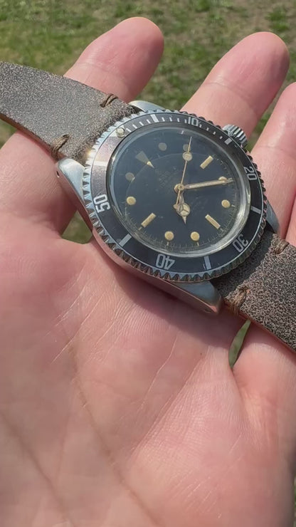 Tudor Submariner 7928 Glossy Gilt PCG Gold Hands Tropical Bezel 1961