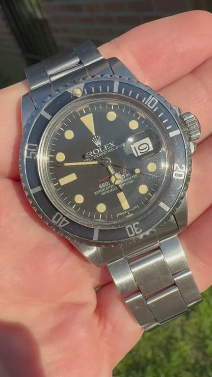 Rolex Submariner 1680 Red Mark VI Stunning Patina