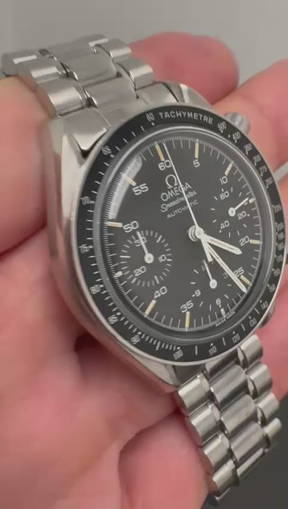 Omega Speedmaster Reduced with Black Tritium Dial (Unpolished)