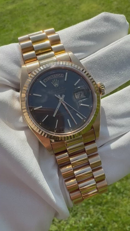 Rolex Day-Date 1803 18K Rose Gold with Brown Dial (Full-Set)